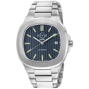Gv2 By Gevril Men's 18101 Potente Swiss Automatic Blue Dial Steel Wristwatch