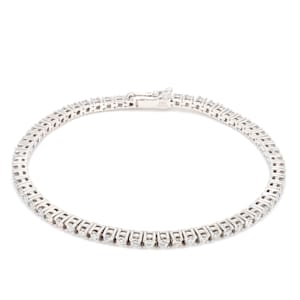 3.00 Ct. T.W. White Lab Grown Diamond 14K White Gold Classic Tennis Bracelet