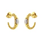 Chimento 18k Earrings Stretch Spring in yellow gold with diamonds