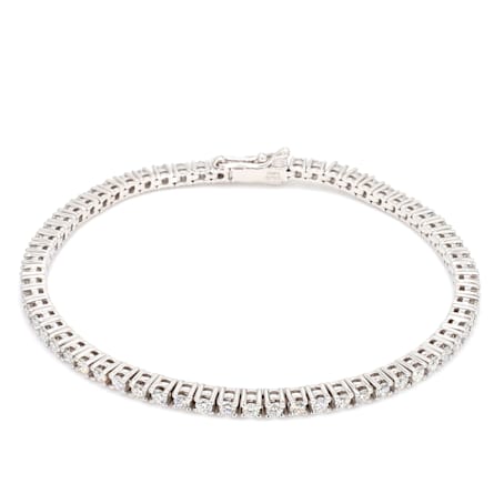 3.00 Ct. T.W. White Lab Grown Diamond 14K White Gold Classic Tennis Bracelet