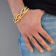 REBL Blacke 18K Yellow Gold Over Hypoallergenic Steel Big and Small
Chain Bracelet