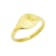 REBL Juniper 18K Yellow Gold Over Hypoallergenic Steel Diamond-Cut
Signet Ring