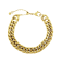 REBL Arlow 18K Yellow Gold Over Hypoallergenic Steel Cuban Link Bracelet