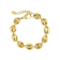 Ezra Coffee Bean 18K Hypoallergenic Steel Chunky Chain Bracelet