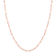 14K Solid Rose Gold 3.95mm Paperclip Necklace - 20 inch