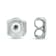 2 Carat TW Black Diamond Princess Cut Solitaire Stud Earrings in 10K
White Gold