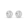 Lab Grown 1 Carat Round Bezel Set Solitaire Diamond Earrings in 14K
White Gold