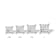 Lab Grown 1/2 Carat Princess Cut Solitaire Diamond Earrings in 14K White Gold