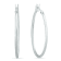 14K White Gold 25MM Hoop Earrings (1.5MM Gauges)
