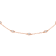 1/2 Carat TW Bezel Set Genuine Diamond Station Bracelet in 14K Rose Gold