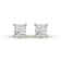 Lab Grown 1/2 Carat Princess Cut Solitaire Diamond Earrings in 14K
Yellow Gold