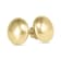 14K Yellow Gold 8mm Button Ball Stud Earrings
