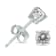 1/3 Carat TW Round Diamond Solitaire Stud Earrings In 14k White Gold