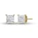 Lab Grown 1/2 Carat Princess Cut Solitaire Diamond Earrings in 14K
Yellow Gold