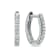 1/10 Carat TW Small Diamond Huggie Hoop Earrings in 10K White Gold