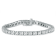 AGS Certified 5 Carat TW Classic Diamond Tennis Bracelet in 14K White Gold
