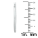 14K White Gold 25MM Hoop Earrings (1.5MM Gauges)
