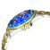 Gevril Men's Wall Street Blue Dial Two Tone IP Gold Stainless Steel
Bracelet Watch