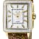 GV2 Womens Padova Gemstone White Dial, Tan Floral Leather Strap