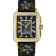 GV2 Womens Padova Gemstone Black Dial, Black Floral Leather Strap