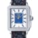GV2 Womens Padova Gemstone Blue Dial, Blue Floral Leather Strap