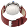 GV2 Florence Women's Mother of Pearl Dial Diamond Cut Ring, Red Leather
Strap Watch