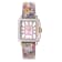 GV2 Womens Padova Gemstone White Dial.Pink Floral Leather Strap
