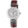 GV2 by Gevril Women's 12200S Rome Diamond Printed Leather Swiss Quartz Watch