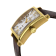 Gevril Men's Avenue of America's IPYG White dial, Genuine Dark Brown
Leather Band