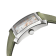 GV2 Womens Luino Diamond White MOP Dial, Genuine Italian Leather Green Watch