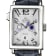 Gevril Men's Avenue of Americas Serenade Silver Dial Leather Watch, Navy
blue leather strap