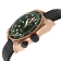 GV2 Men's XO Submarine RG Case, RG/GRN Bezel, Olive Dial, Stainless
Steel Bracelet