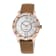 GV2 Venice Womens MOP Dial, Genuine Beige Saffiano Vegan Leather Strap