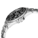 Gevril Men's Wall Street BLK  Dial BLK Ceramic Bezel  Stainless Steel Bracelet