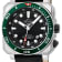 GV2 Men's XO Submarine SS Case, SS/GRN Bezel, Black Dial, Genuine Black
Canvas Strap