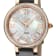 GV2 Women's Genoa White MOP Dial, Stainless Steel Diamond Watch with
Leather Strap