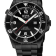 Gevril Men's Canal Street Stainless Steel Case, Black Dial, SS/IPBK Bracelet.