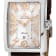 Gevril Men's Avenue of America's Stainless Steel White dial, Genuine
Light Brown Leather Band