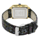 GV2 Womens Padova Gemstone Black Dial, Black Floral Leather Strap