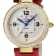 GV2 Women's Piemonte IPYG Case, White dial, Diamond Watch, Genuine
Handmade Italian Red Strap.