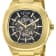 GV2 by Gevril Men's 18115 Potente Skeletal Swiss Automatic Gold IP
Bracelet Watch