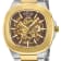 GV2 Automatic Men's Potente Two toned SS IPYG Bracelet Skeletal Watch