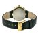 GV2 Arezzo Women's Diamond Watch, Genuine Italian Handmade Green Leather Strap