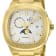 GV2 Men's Potente Moon Phase Swiss Automatic Watch, IPYG Stainless Steel Bracelet