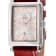 Gevril Ave of Americas Mini Women’s SS Case,White MOP Dial Watch,
Genuine Red Handmade Leather Strap