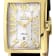 Gevril Men's Avenue of America's IPYG White dial, Genuine Dark Brown
Leather Band