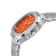 GV2 Automatic Men's Potente Orange Dial 316L Stainless Steel Bracelet Watch