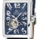 Gevril Men's  Avenue of Americas Intravedere Blue Dial Genuine Blue
Leather Strap