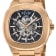 GV2 Automatic Men's Potente Rose Gold Bracelet Skeletal Watch