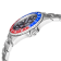 Gevril Men's Wall Street GMT BLK Dial BLU/RED Ceramic Bezel Stainless
Steel Bracelet